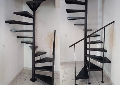 Fabrication escalier en colimaçon en acier
