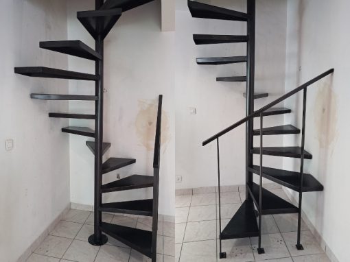 Fabrication escalier en colimaçon en acier