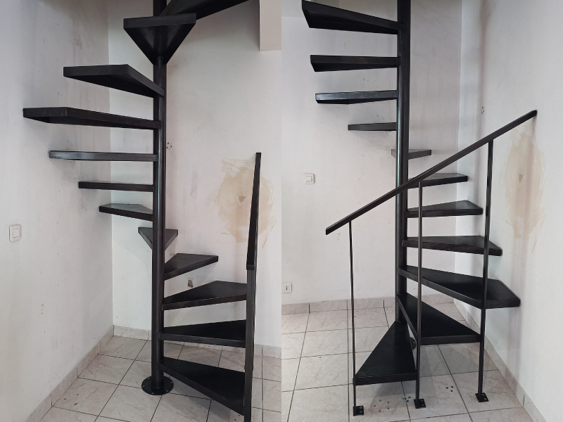 fabrication pose escalier helicoidal isere